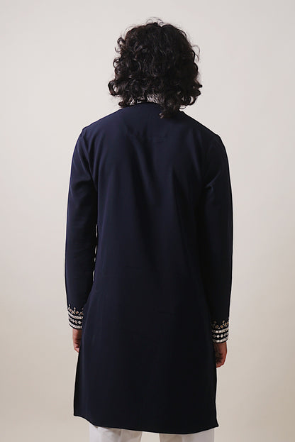 Metalic Tone Embroided Kurta